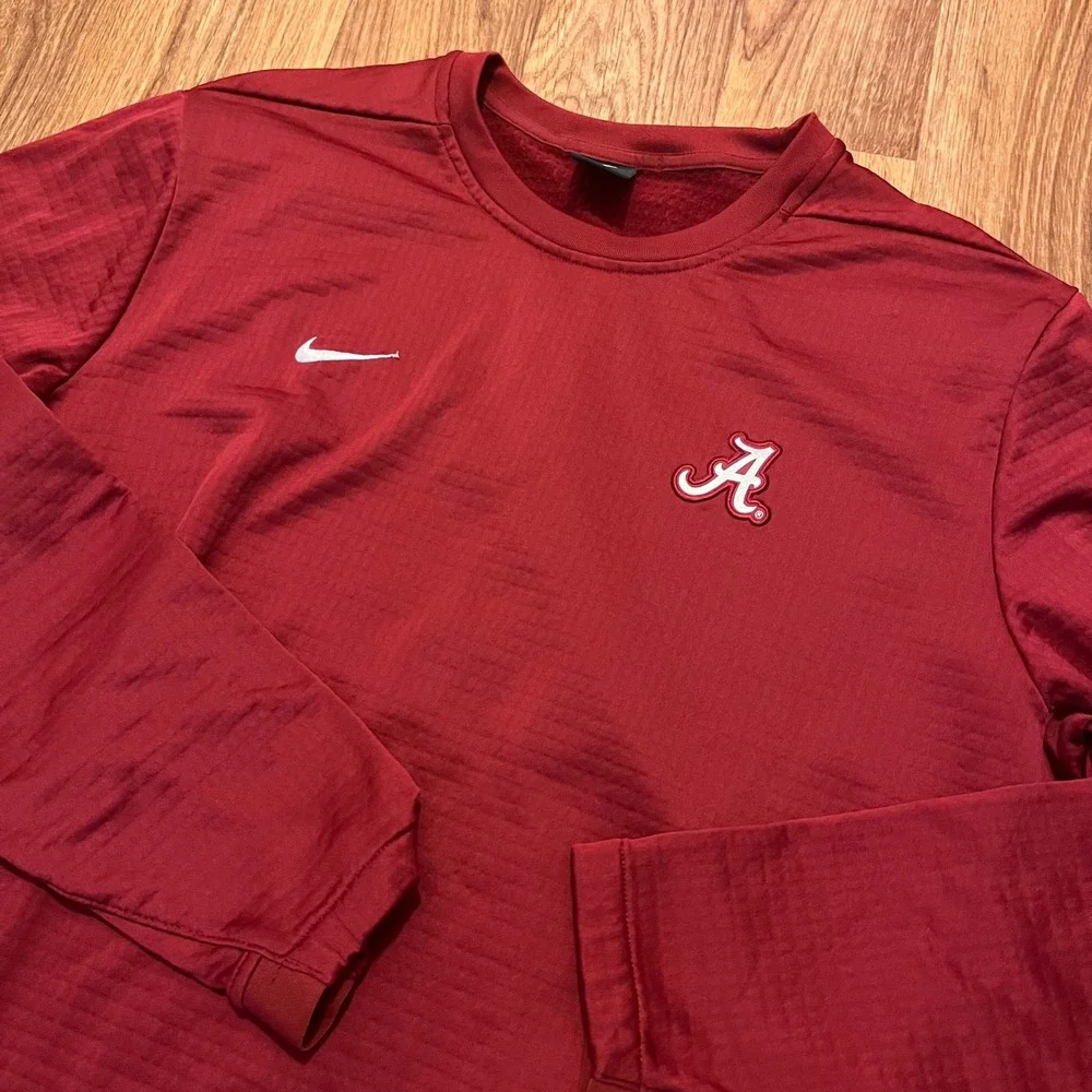 Nike Alabama Crimson Tide Performance Shirt Mens XL Red Long Sleeve Crewneck